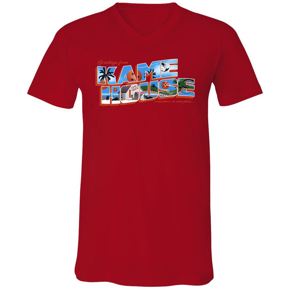 Unisex V-Neck T-Shirt - SU17MH6C - Red - 3
