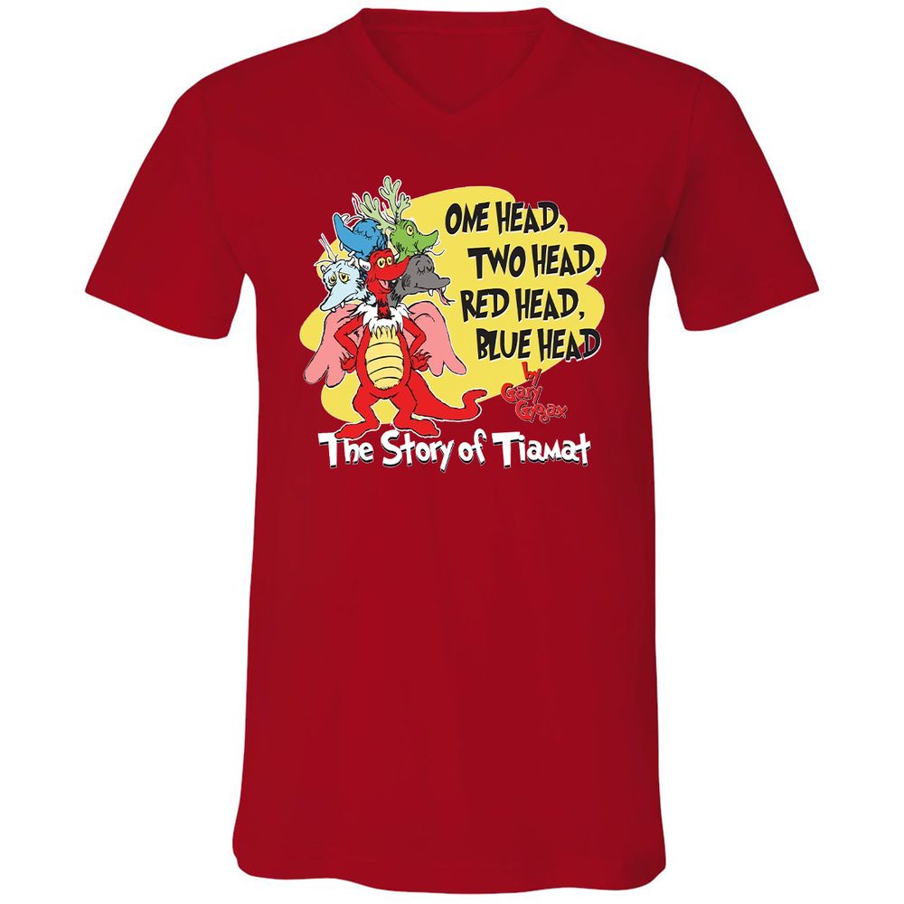 Unisex V-Neck T-Shirt - 7NCLXASY - Red - 3