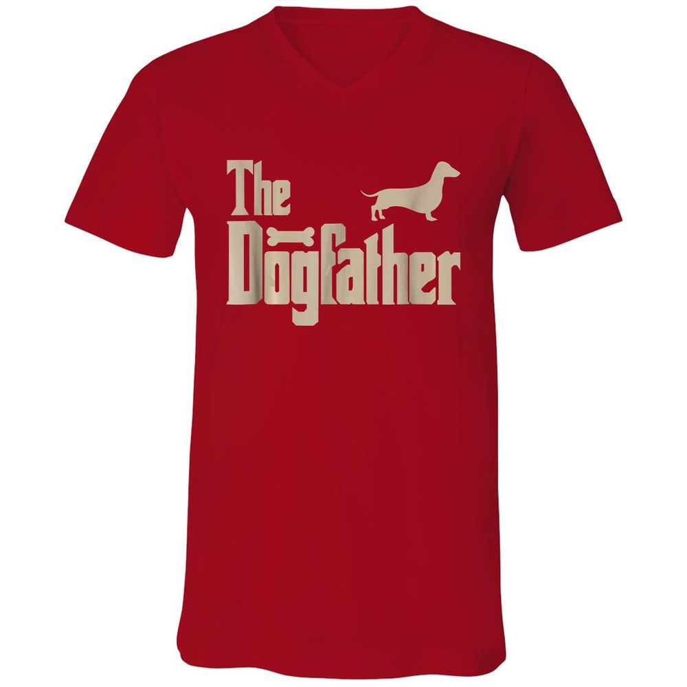 Unisex V-Neck T-Shirt - G9RL7C1B - Red - 3