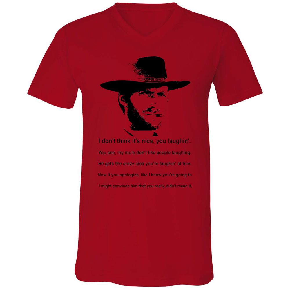 Clint Eastwood Mule Quote - Red - 3