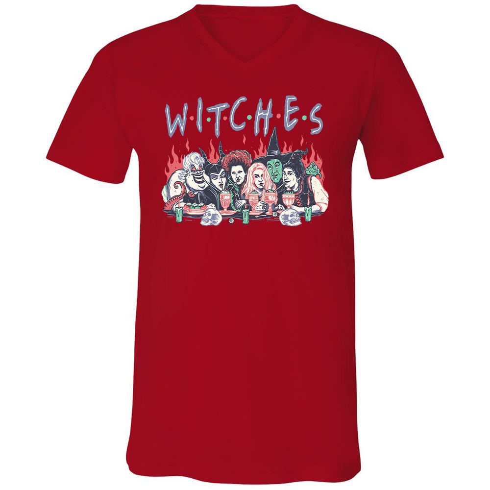 Unisex V-Neck T-Shirt - 72G1JJ7P - Red - 3