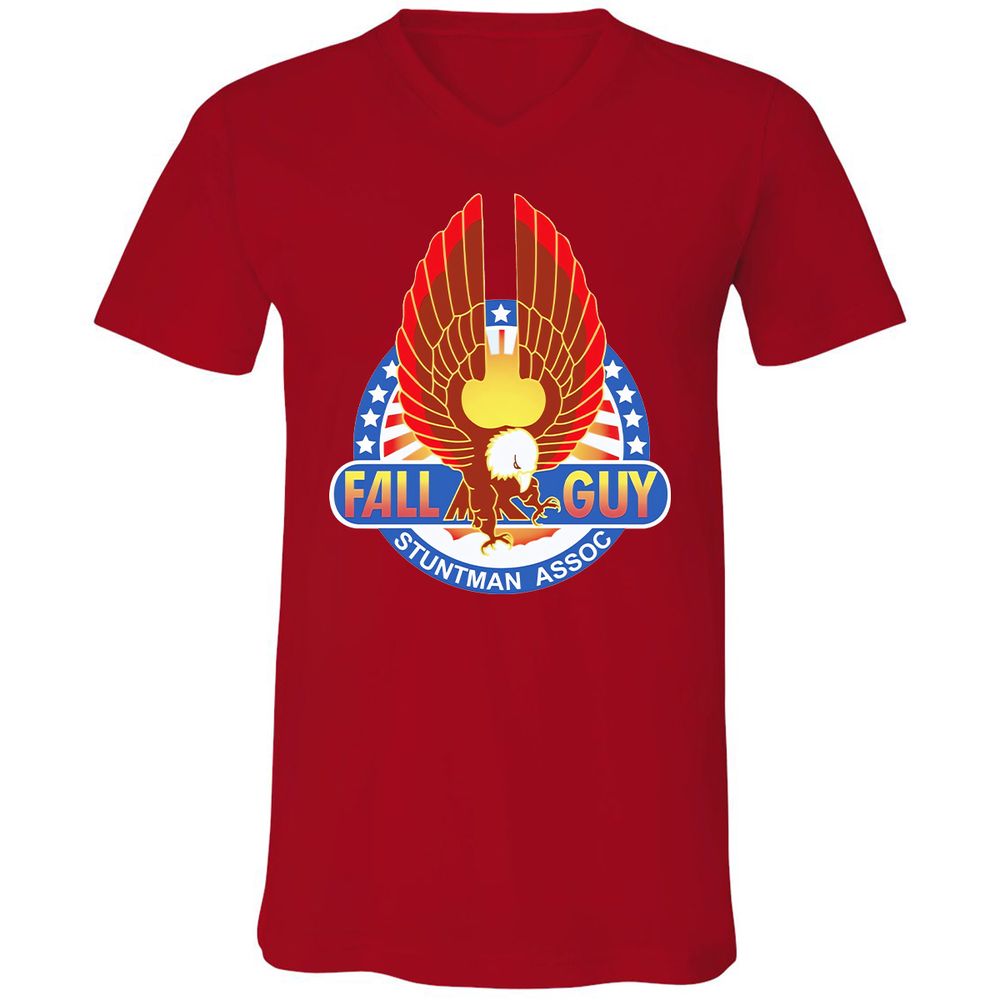 Unisex V-Neck T-Shirt - 9LQMVW6K - Red - 3