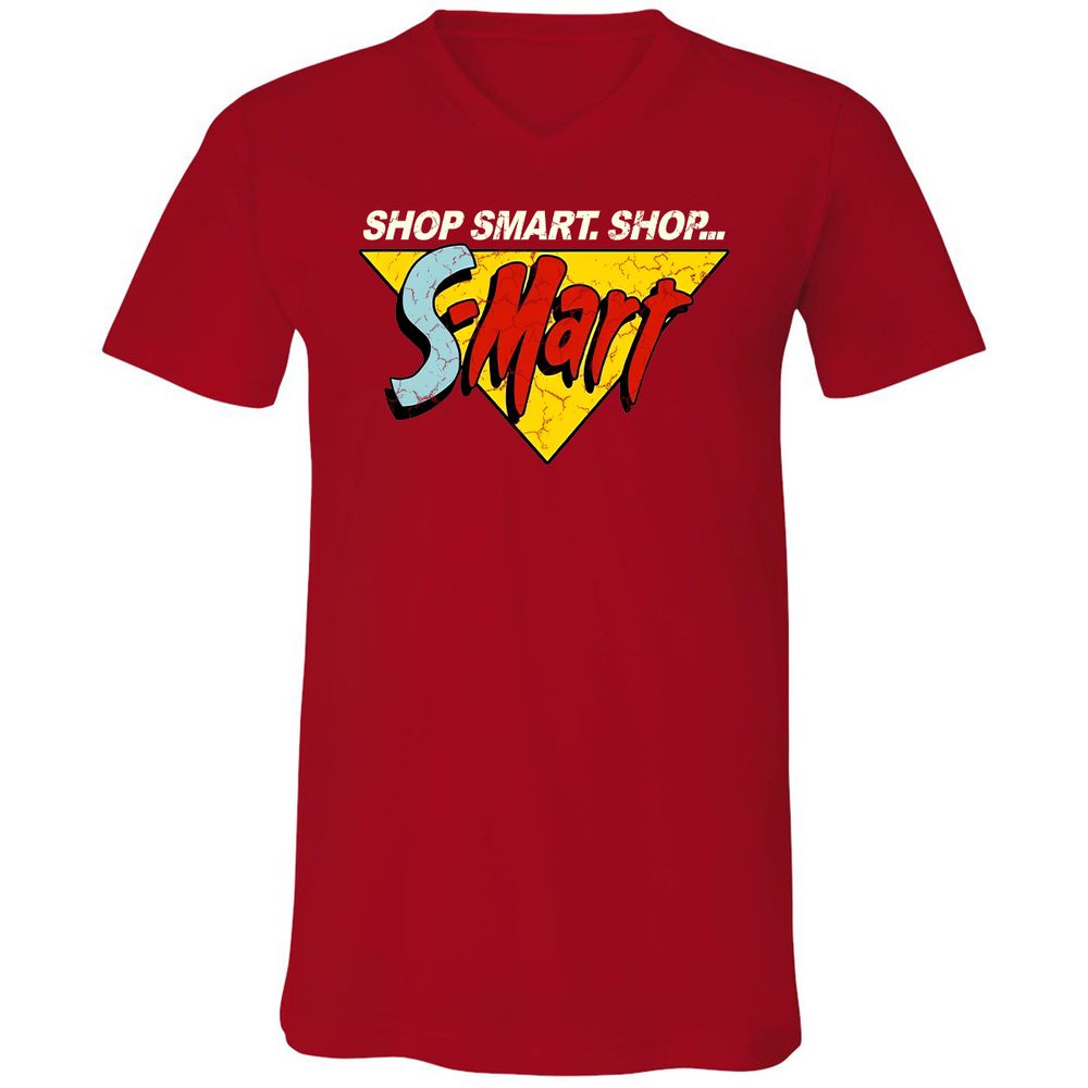 Unisex V-Neck T-Shirt - R8K31SNJ - Red - 3