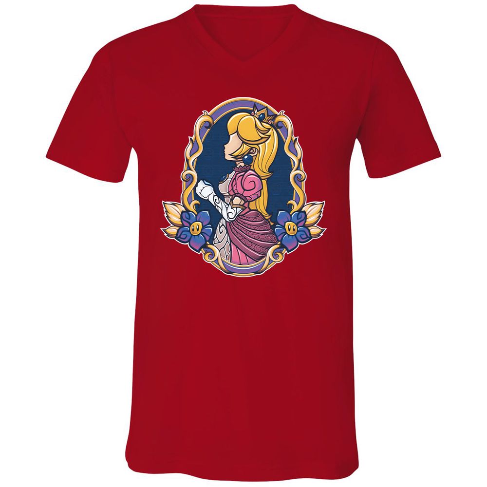 Unisex V-Neck T-Shirt - 82VMLP3Y - Red - 3