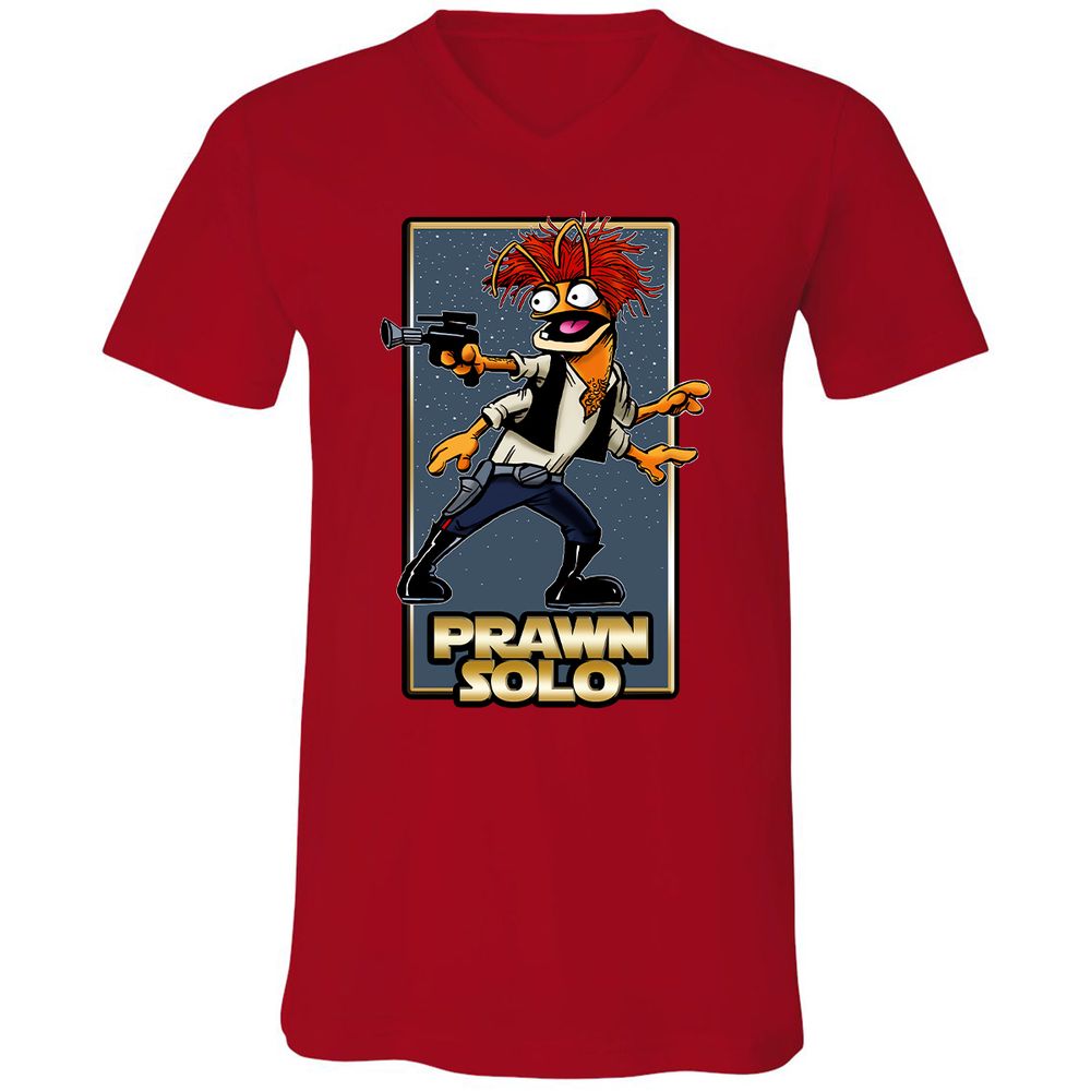 Unisex V-Neck T-Shirt - 7BXX676G - Red - 3