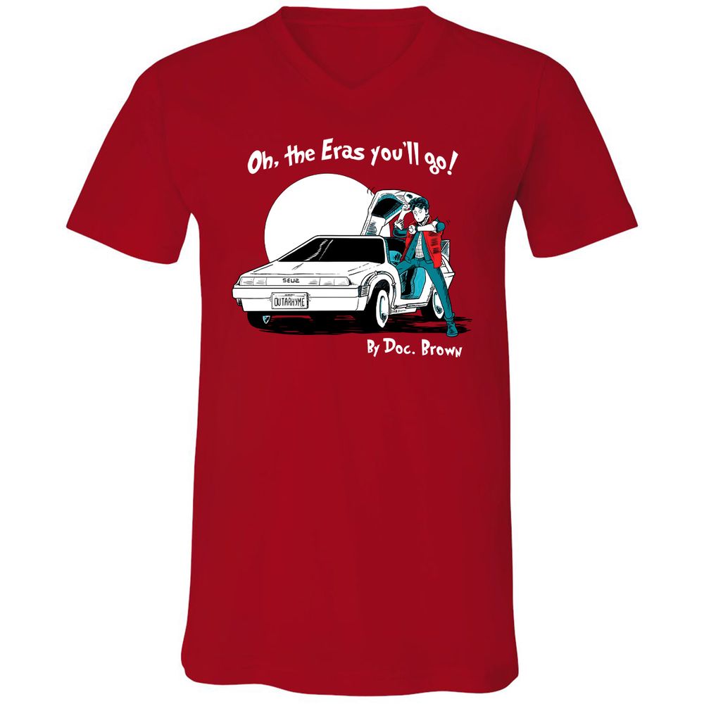 Unisex V-Neck T-Shirt - HL316JCV - Red - 3