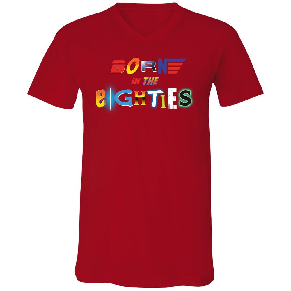 Unisex V-Neck T-Shirt - 92PDAUDL - Red - 3