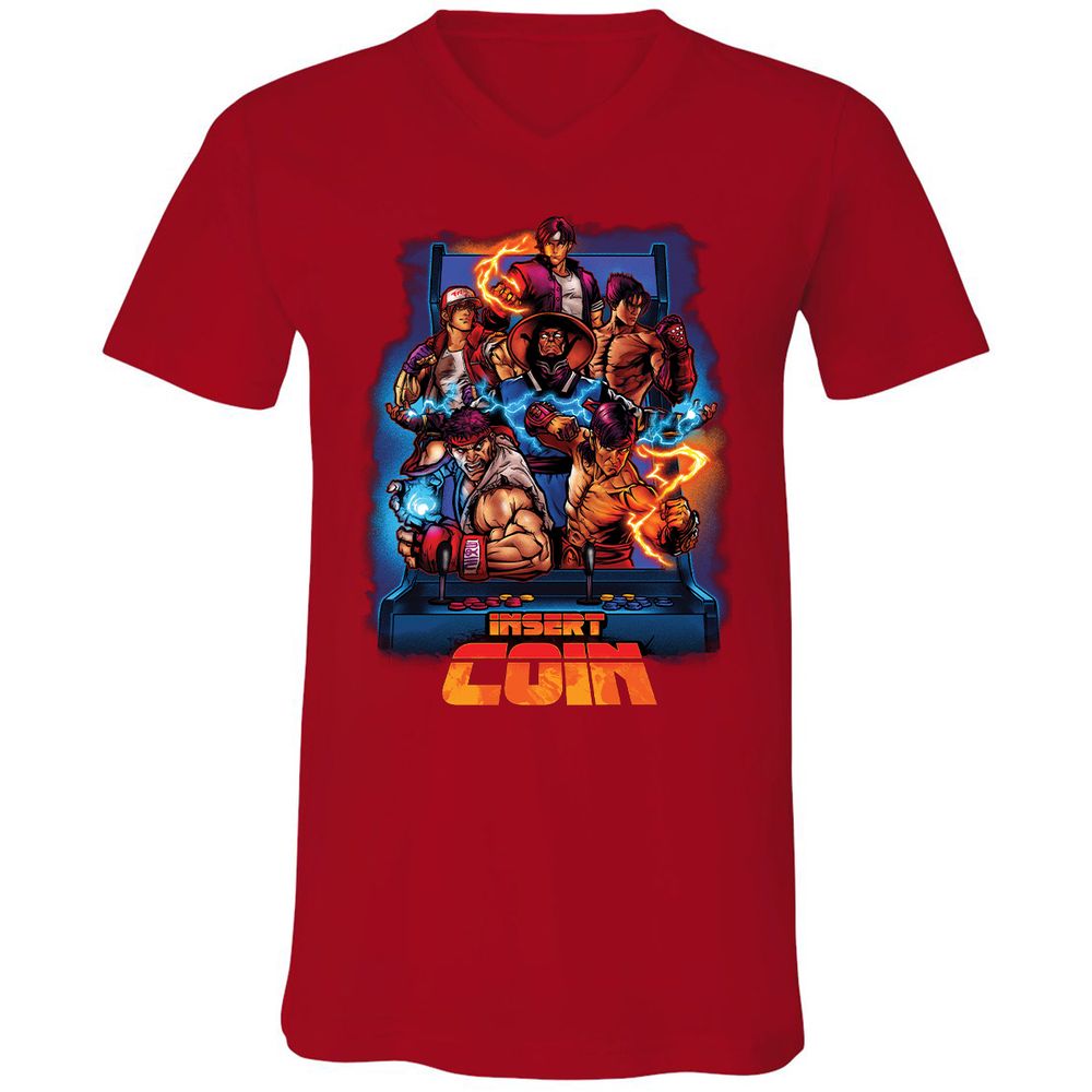Unisex V-Neck T-Shirt - 26CLUUML - Red - 3