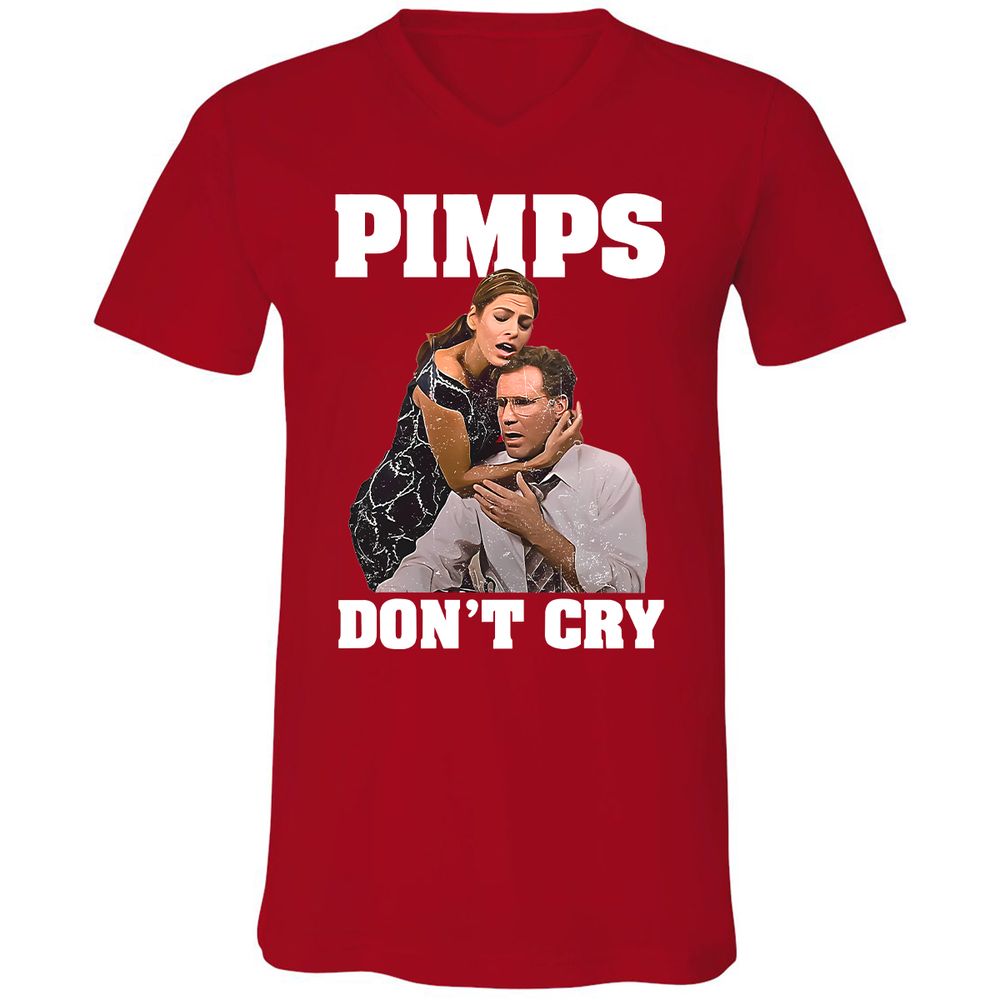 Unisex V-Neck T-Shirt - 4FVB2VGW - Red - 3