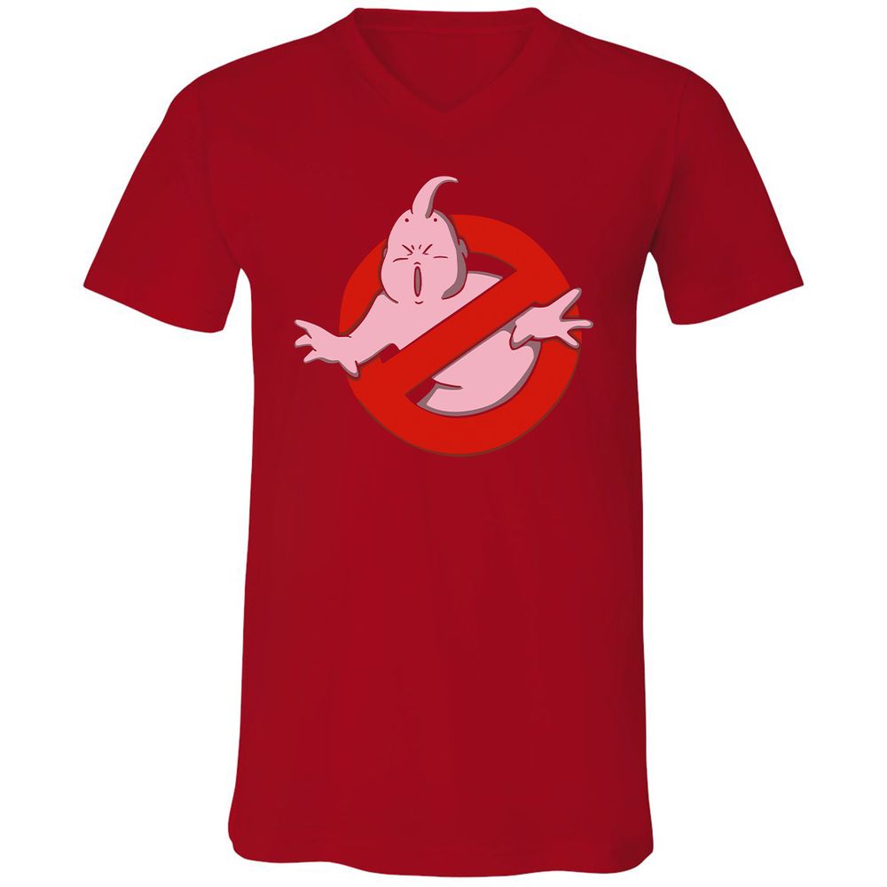 Unisex V-Neck T-Shirt - KEL3W912 - Red - 3