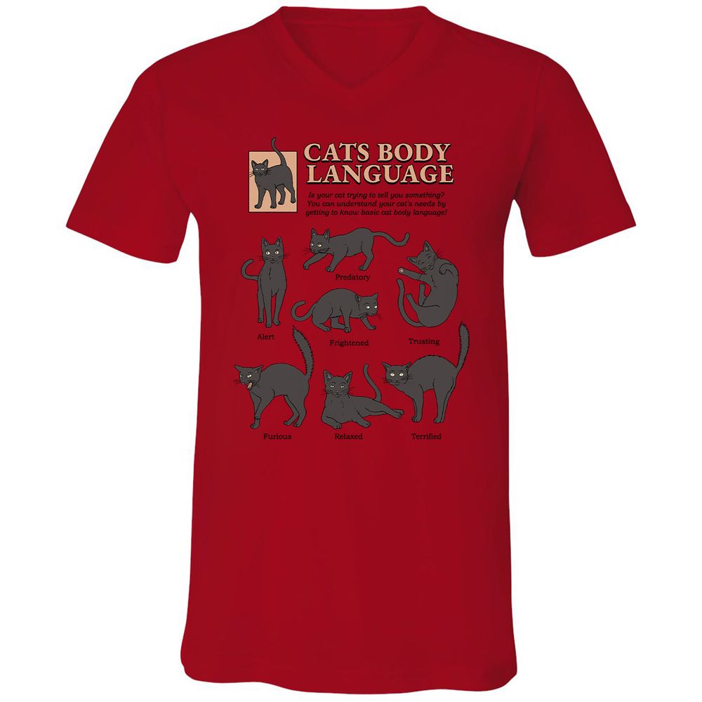 Unisex V-Neck T-Shirt - HB12YTB2 - Red - 3