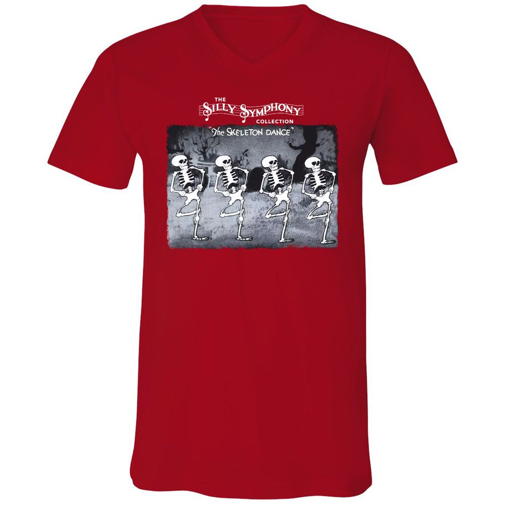 Unisex V-Neck T-Shirt - PZZUQTHR - Red - 3