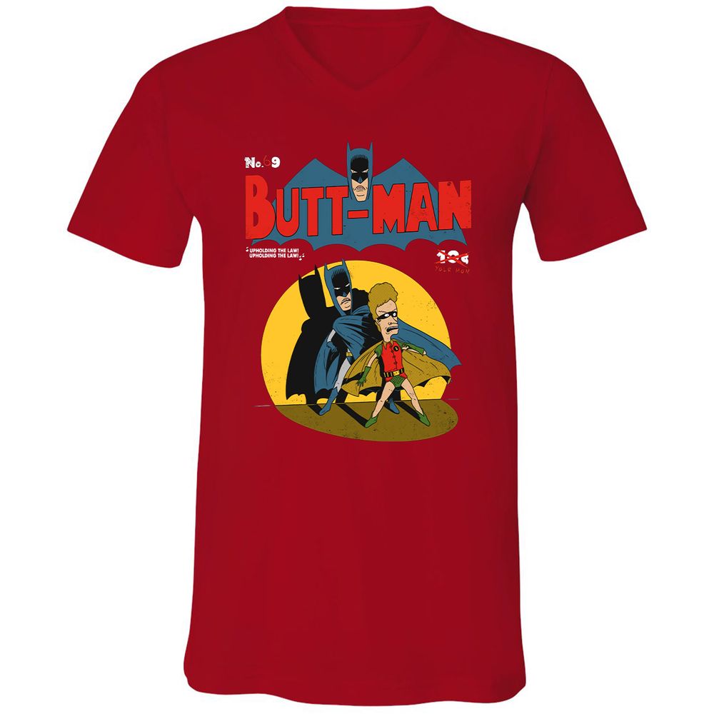 Unisex V-Neck T-Shirt - EC6VPG3K - Red - 3