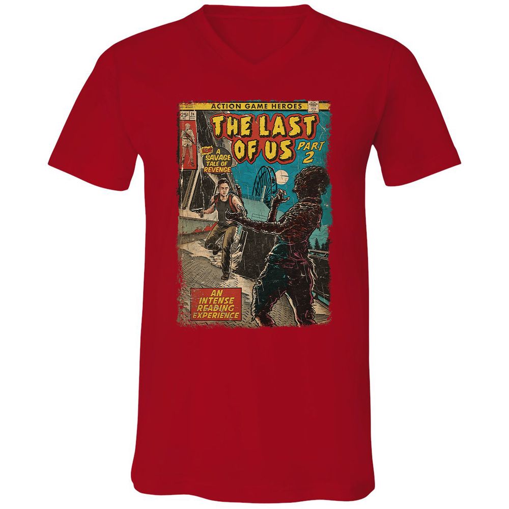 Unisex V-Neck T-Shirt - WPK3M4SE - Red - 3