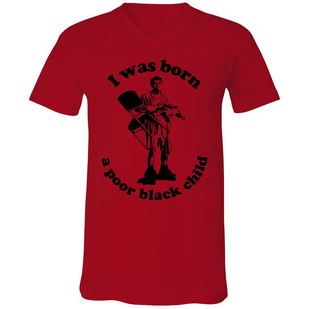 Unisex V-Neck T-Shirt - 2PWJ2PJM - Red - 3