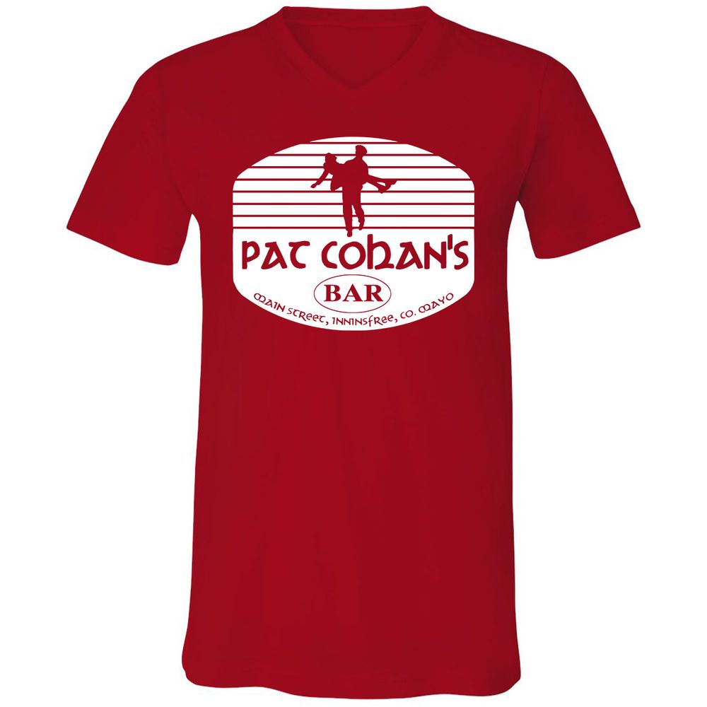 Unisex V-Neck T-Shirt - VPGAAQRZ - Red - 3