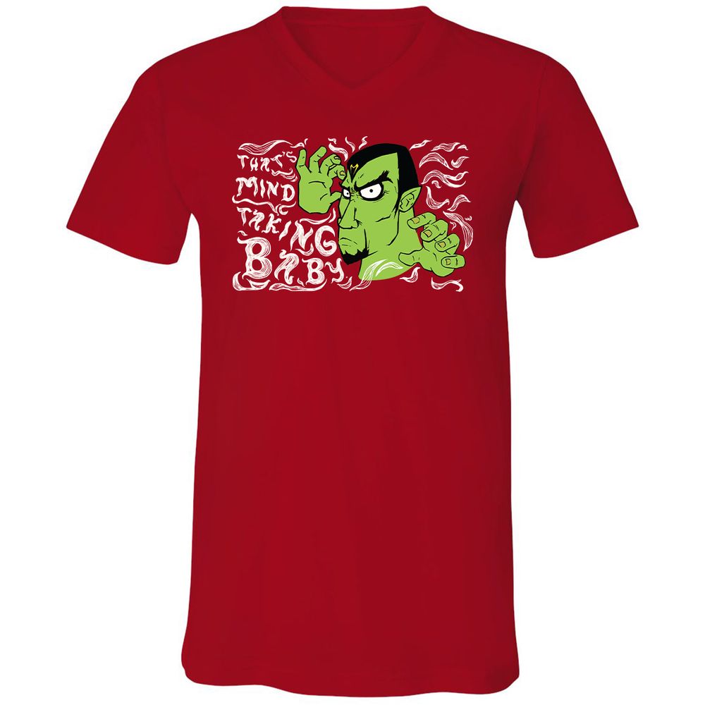 Unisex V-Neck T-Shirt - ZEANUVXZ - Red - 3