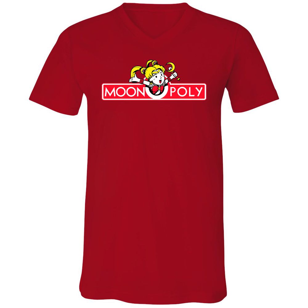 Unisex V-Neck T-Shirt - TA38M1JP - Red - 3