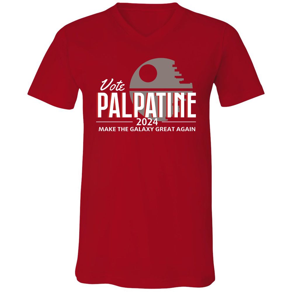 Unisex V-Neck T-Shirt - NY4ECKLM - Red - 3