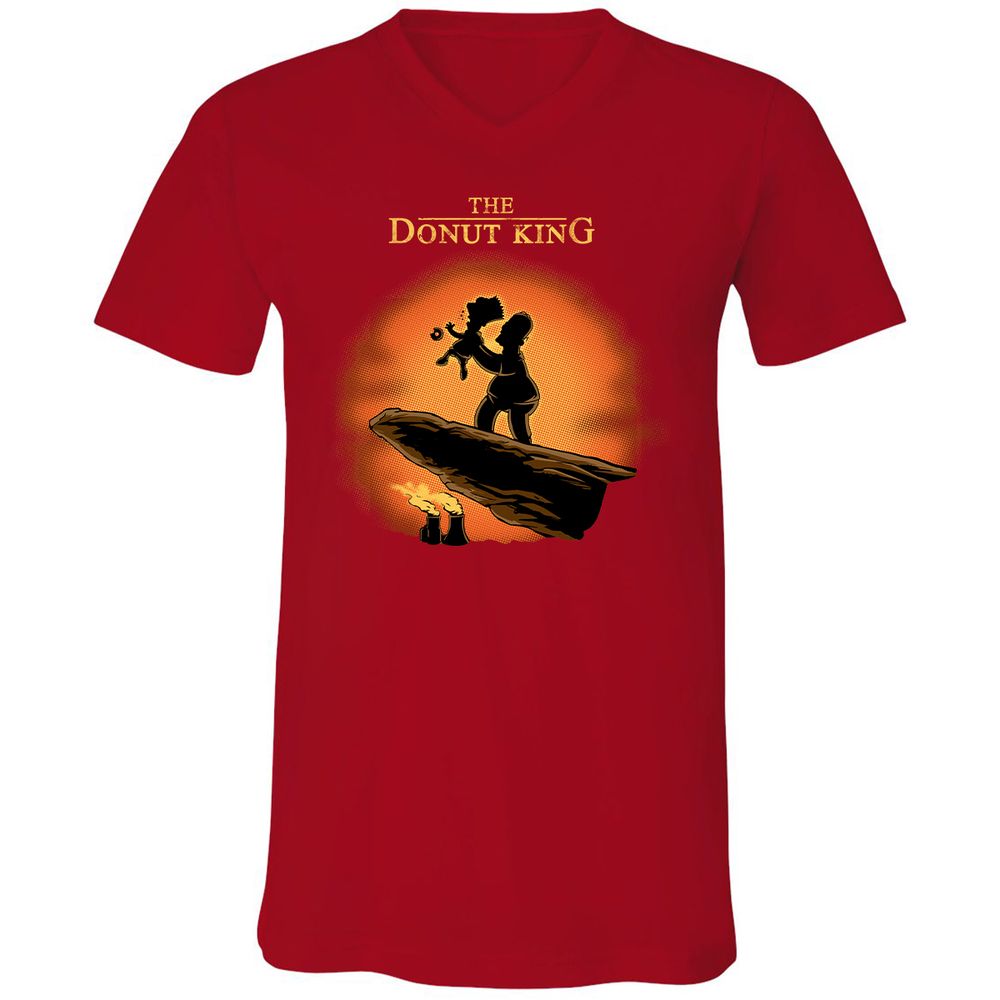 Unisex V-Neck T-Shirt - UKW2X34Z - Red - 3