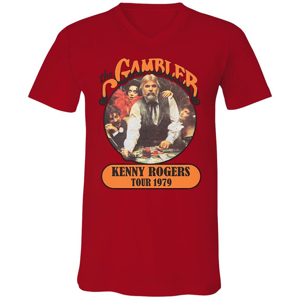 Unisex V-Neck T-Shirt - RYQ576B8 - Red - 3