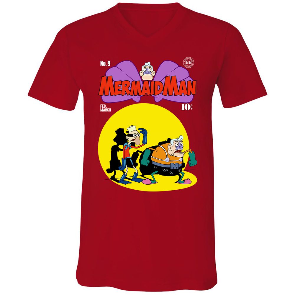 Unisex V-Neck T-Shirt - STCC8KWZ - Red - 3