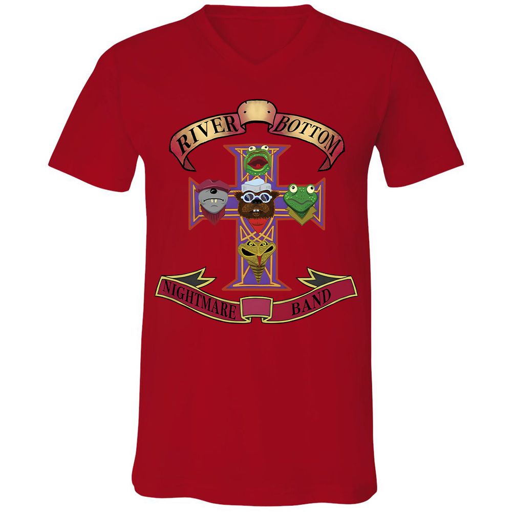 Unisex V-Neck T-Shirt - ZT2HZJ76 - Red - 3