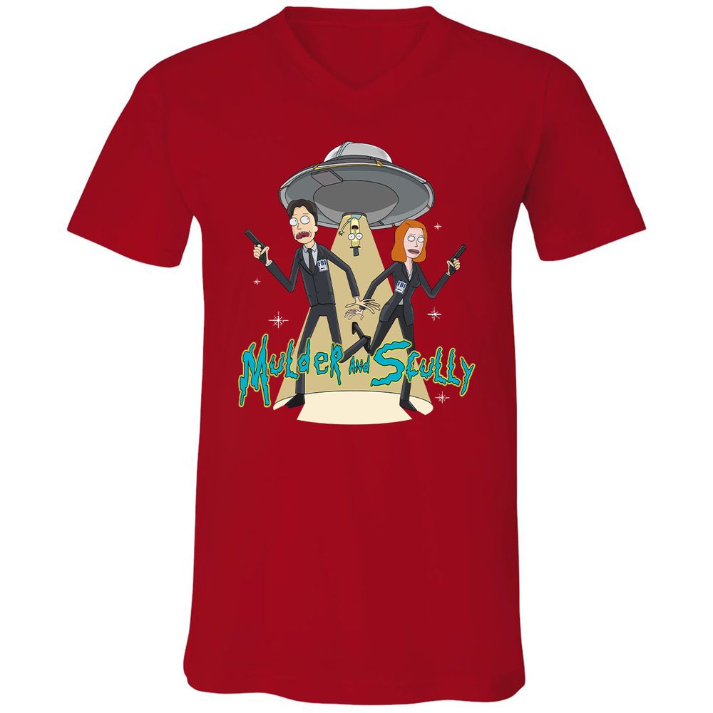 Unisex V-Neck T-Shirt - UBGAG5X2 - Red - 3
