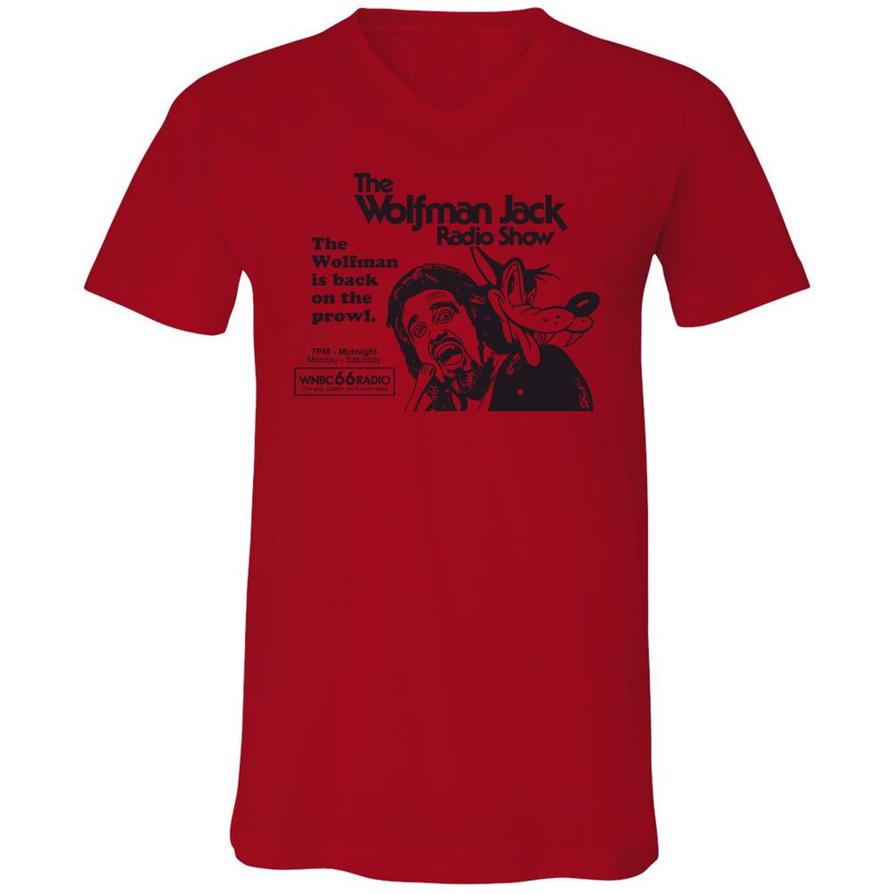 Unisex V-Neck T-Shirt - VGHV4GRX - Red - 3