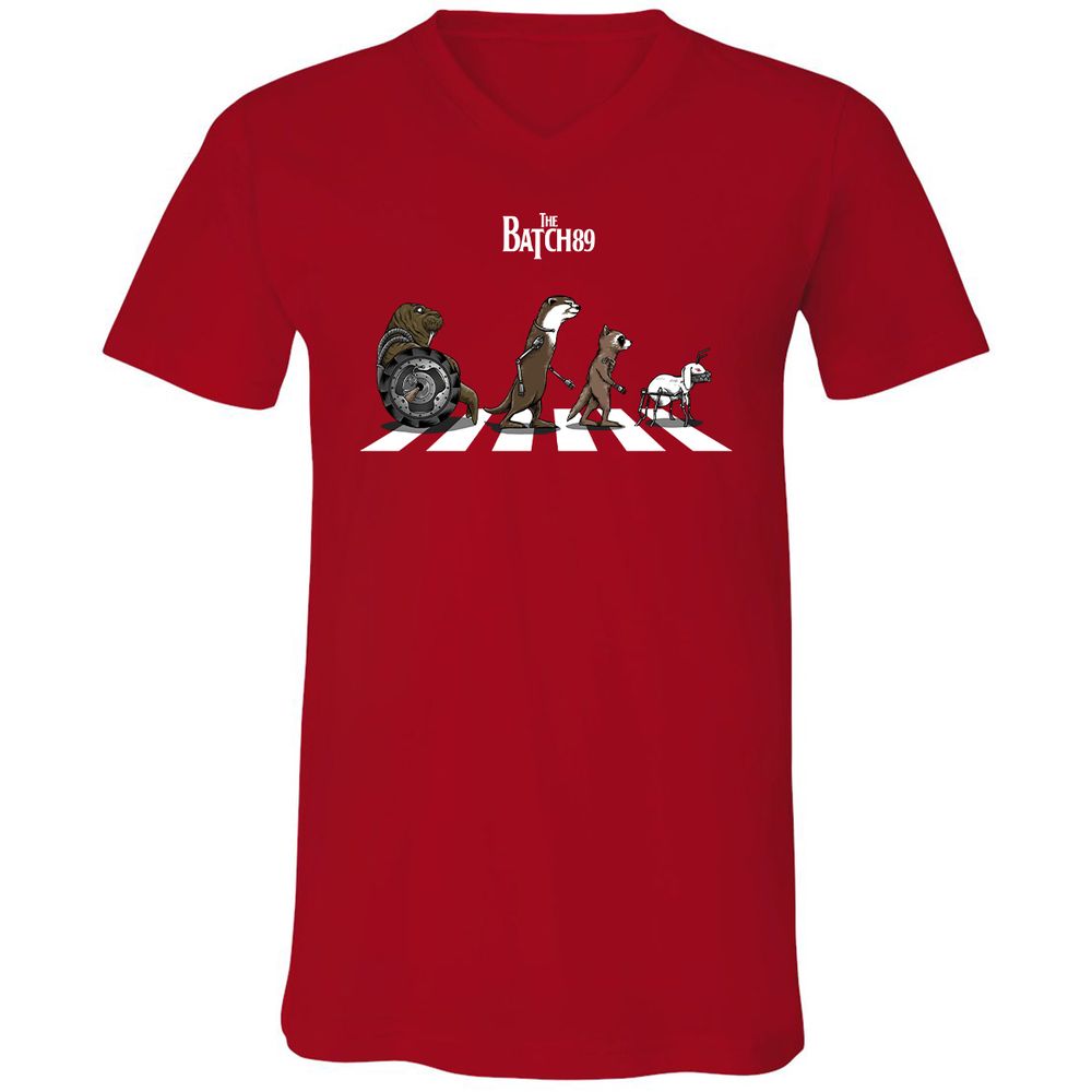 Unisex V-Neck T-Shirt - 8LQ1188B - Red - 3