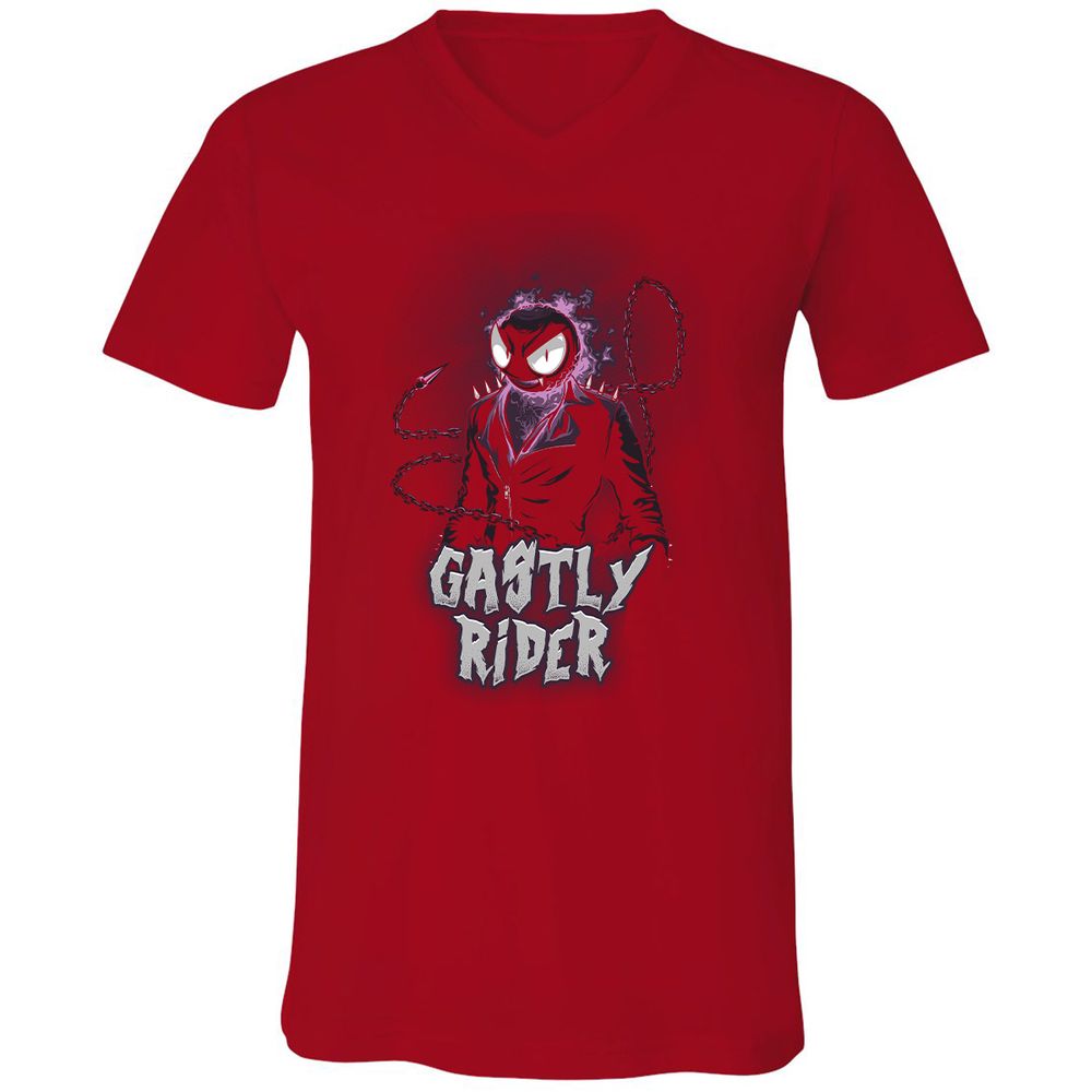 Unisex V-Neck T-Shirt - S3QCTHTH - Red - 3