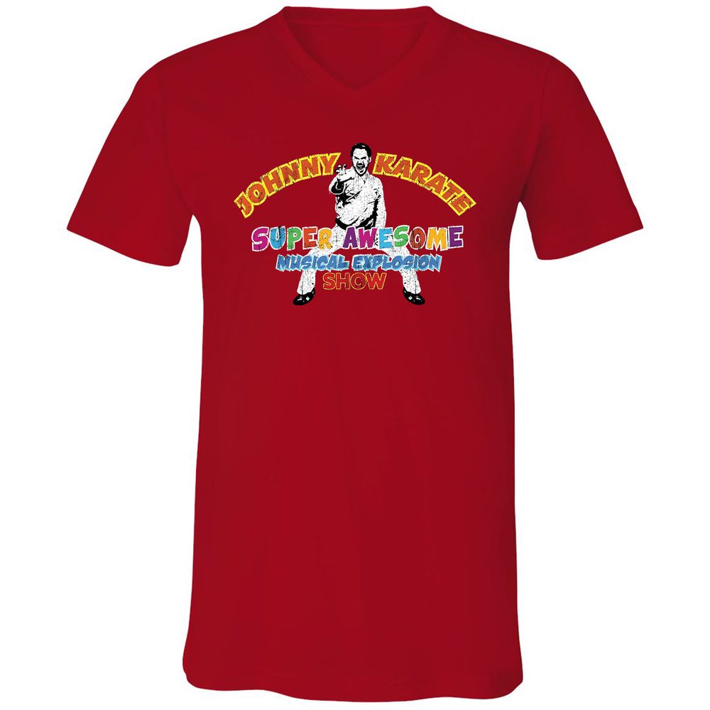 Unisex V-Neck T-Shirt - TYRMN8X3 - Red - 3