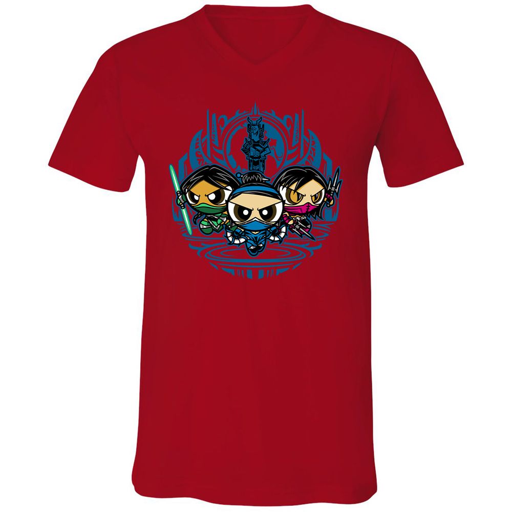 Unisex V-Neck T-Shirt - 1RF4BJFW - Red - 3