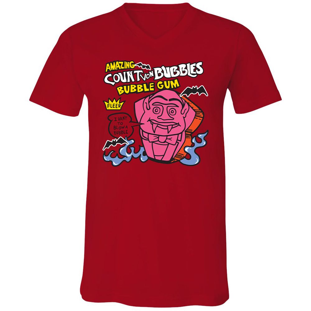 Unisex V-Neck T-Shirt - M7GB3AB6 - Red - 3