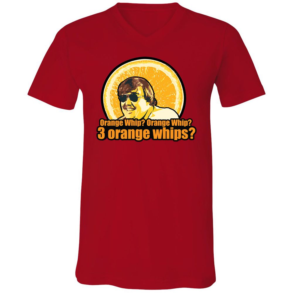 Unisex V-Neck T-Shirt - 6NMXD9EF - Red - 3