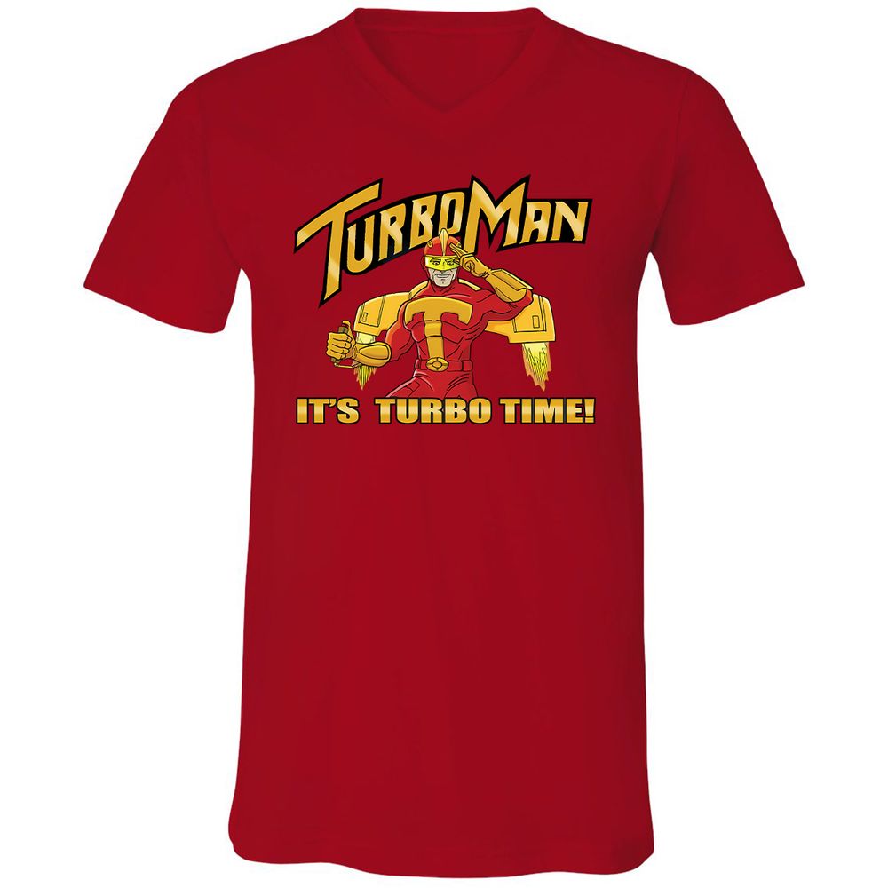 Unisex V-Neck T-Shirt - YMEVHH78 - Red - 3