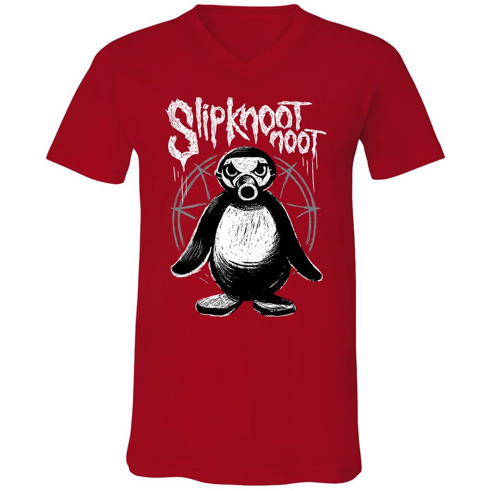 Unisex V-Neck T-Shirt - RY8STQJY - Red - 3