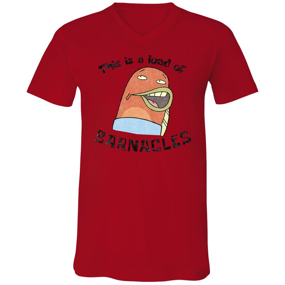 Unisex V-Neck T-Shirt - JJVUQG65 - Red - 3