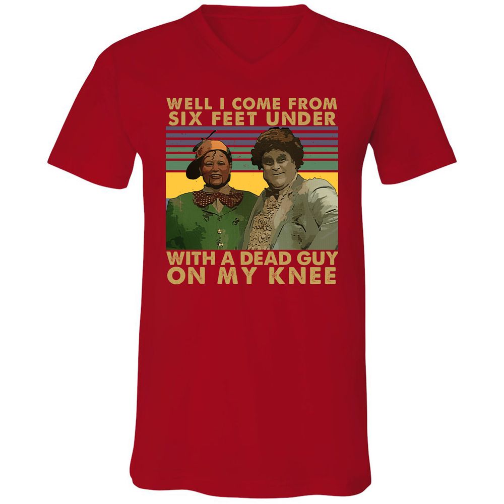 Unisex V-Neck T-Shirt - FXTPZU93 - Red - 3
