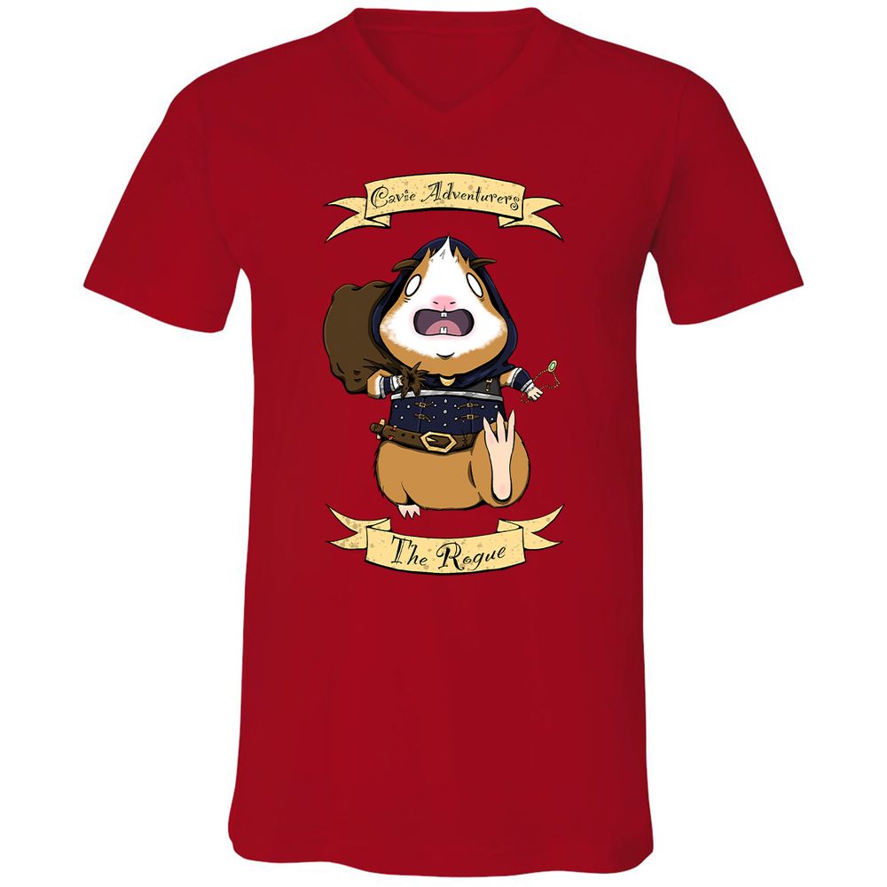 Unisex V-Neck T-Shirt - S34W3N3N - Red - 3