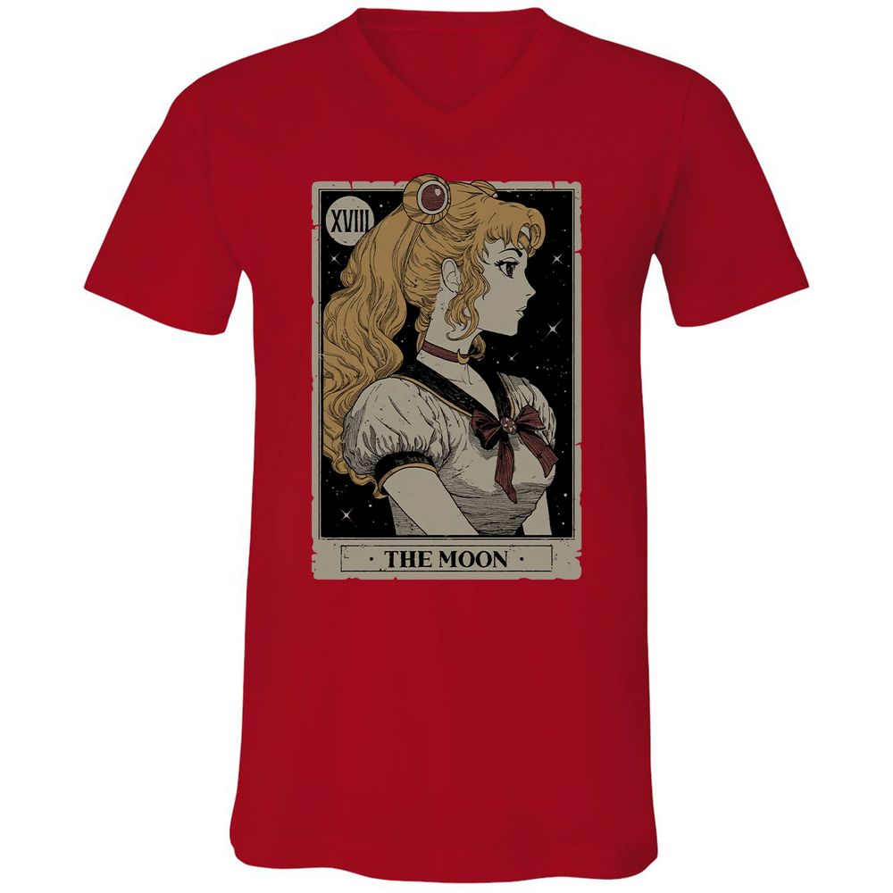 Unisex V-Neck T-Shirt - RWYRYN3G - Red - 3