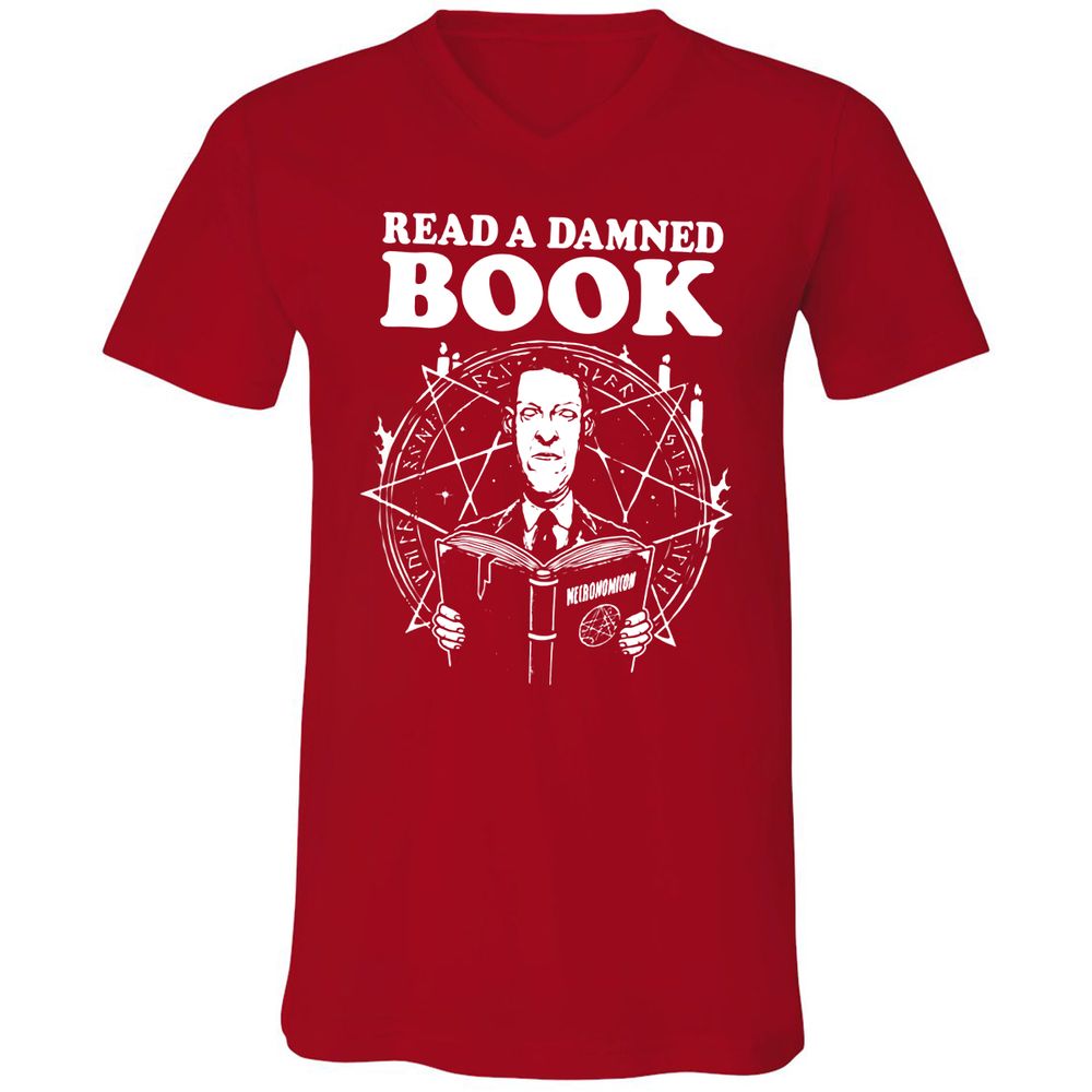 Unisex V-Neck T-Shirt - 1983VH92 - Red - 3