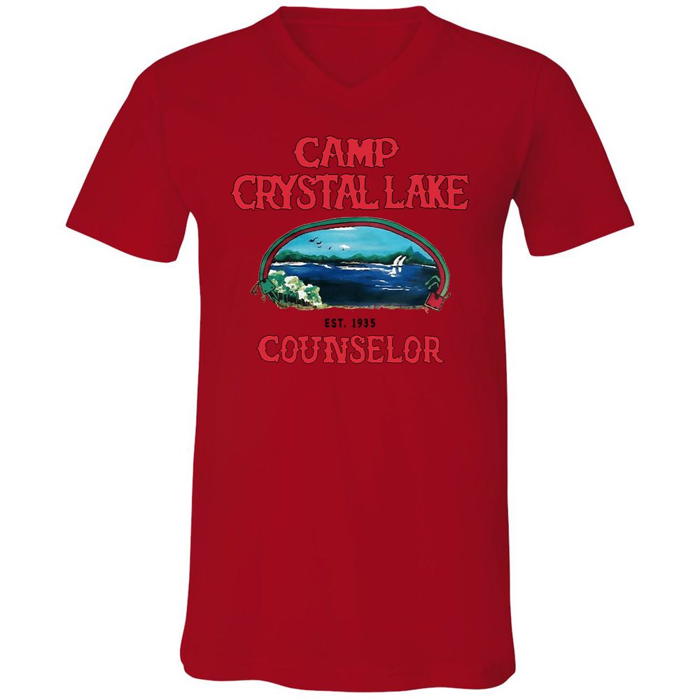 Unisex V-Neck T-Shirt - 8CDCVASV - Red - 3