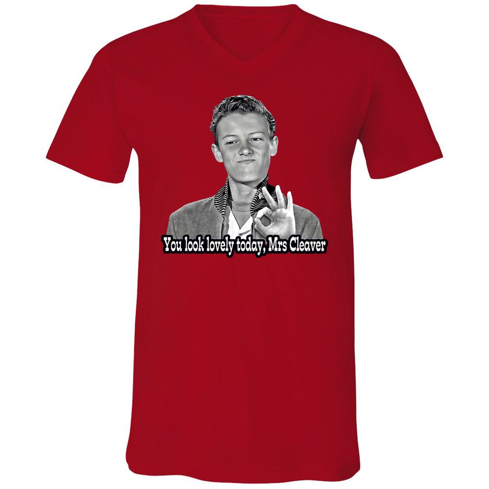 Unisex V-Neck T-Shirt - 7UPFK19S - Red - 3