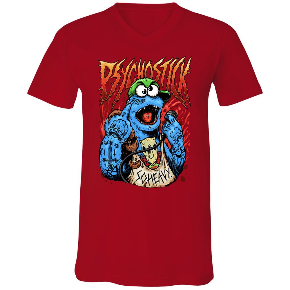 Unisex V-Neck T-Shirt - RSEAASQ5 - Red - 3