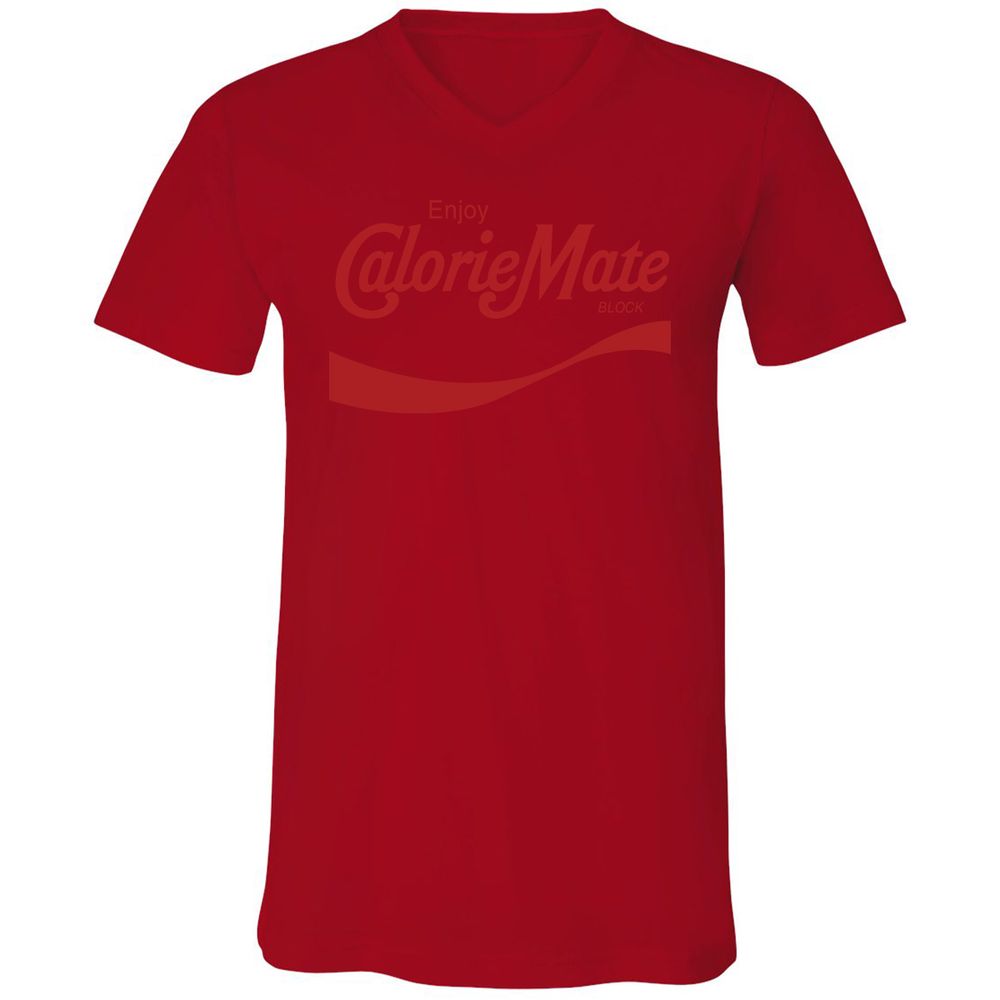Unisex V-Neck T-Shirt - XZZ325EH - Red - 3