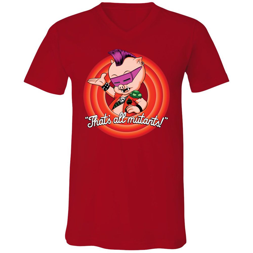 Unisex V-Neck T-Shirt - MN26XPCS - Red - 3