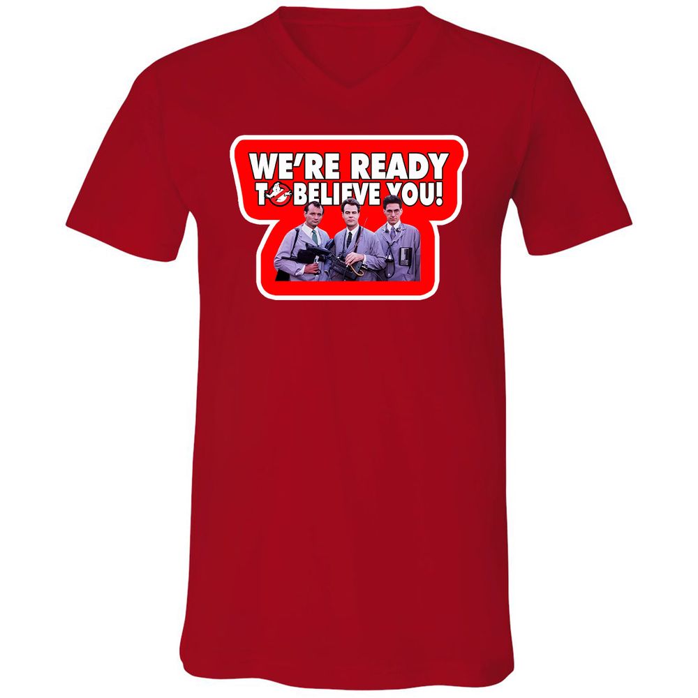 Unisex V-Neck T-Shirt - WM2KV58H - Red - 3
