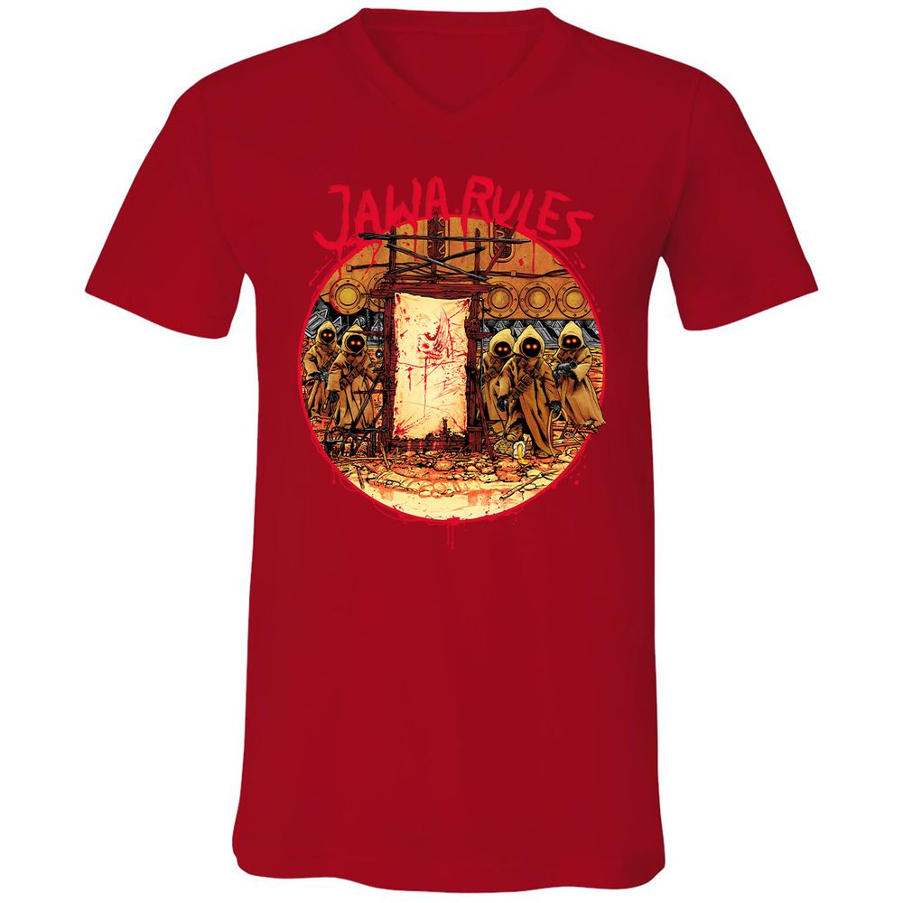 Unisex V-Neck T-Shirt - WBMRSXR2 - Red - 3