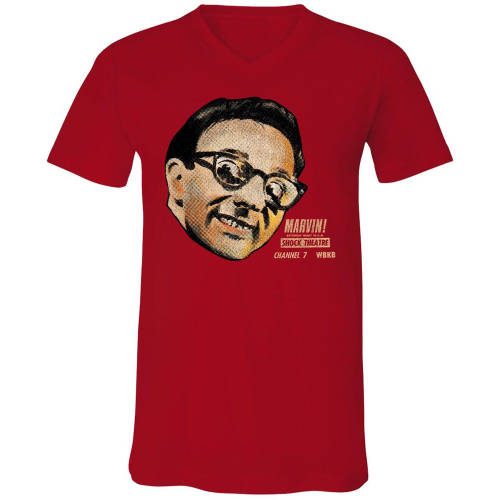 Unisex V-Neck T-Shirt - 1SDGPUSP - Red - 3